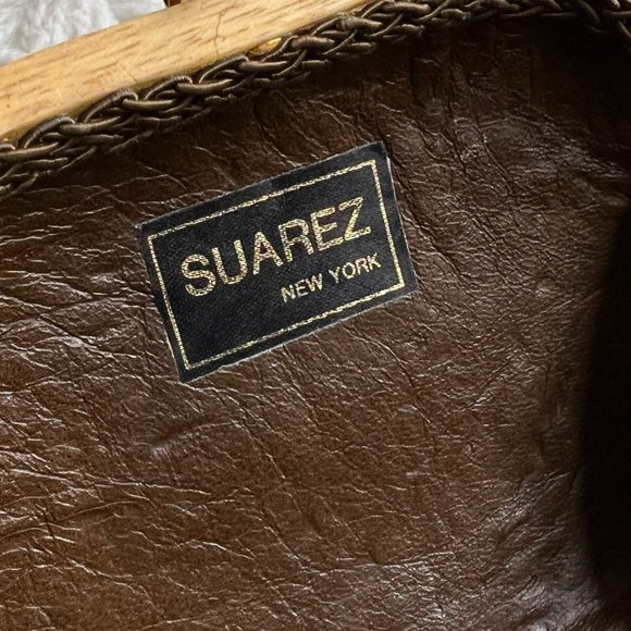 SUAREZ New York Natural Wood Handbag RARE - Picture 6 of 10